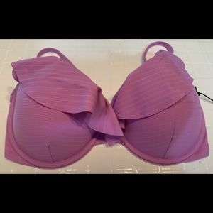 Lavender underwire swimsuit top. 34DD.